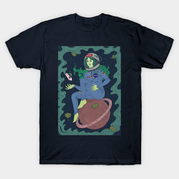 Space stoner T-Shirt by atomiqueacorn